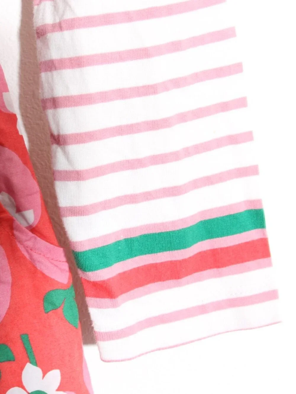 Mini Boden Mini Boden Long Sleeve Twirl Dress Strawberry Stripe Pink Size 7-8